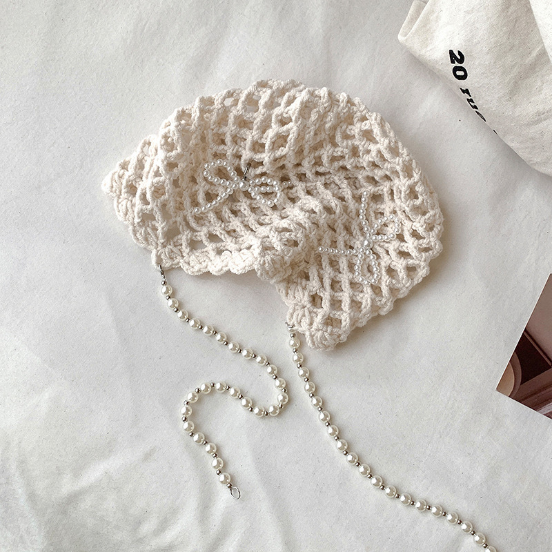 A collection of Japanese-style hand-woven headscarves, thin, hollowed-out woolen hats for women, and retro and artistic knitted hats pic 30