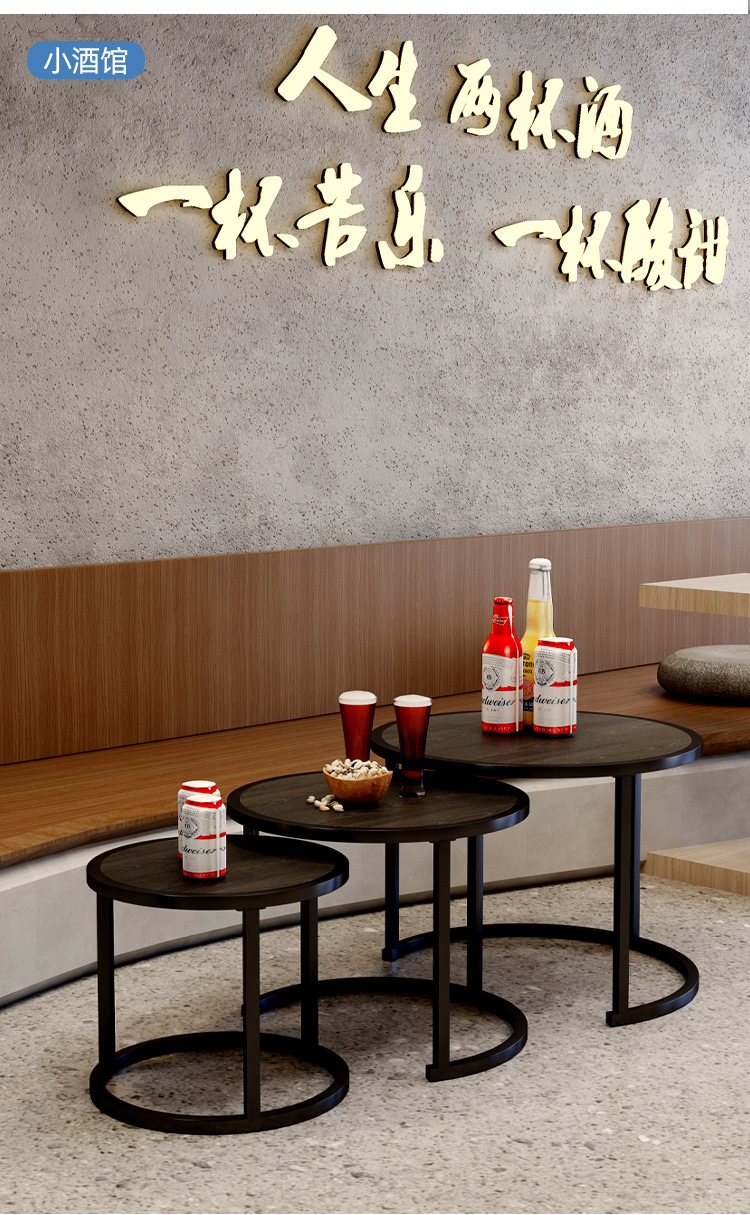 茶几简约现代小户型网红轻奢金属可移动卧室小圆桌子客厅家用边几 pic 14