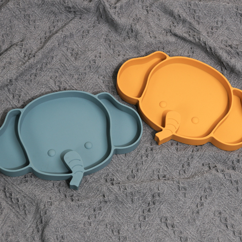 可跨境现货批发母婴产品儿童餐具辅食碗辅食硅胶餐盘详情5