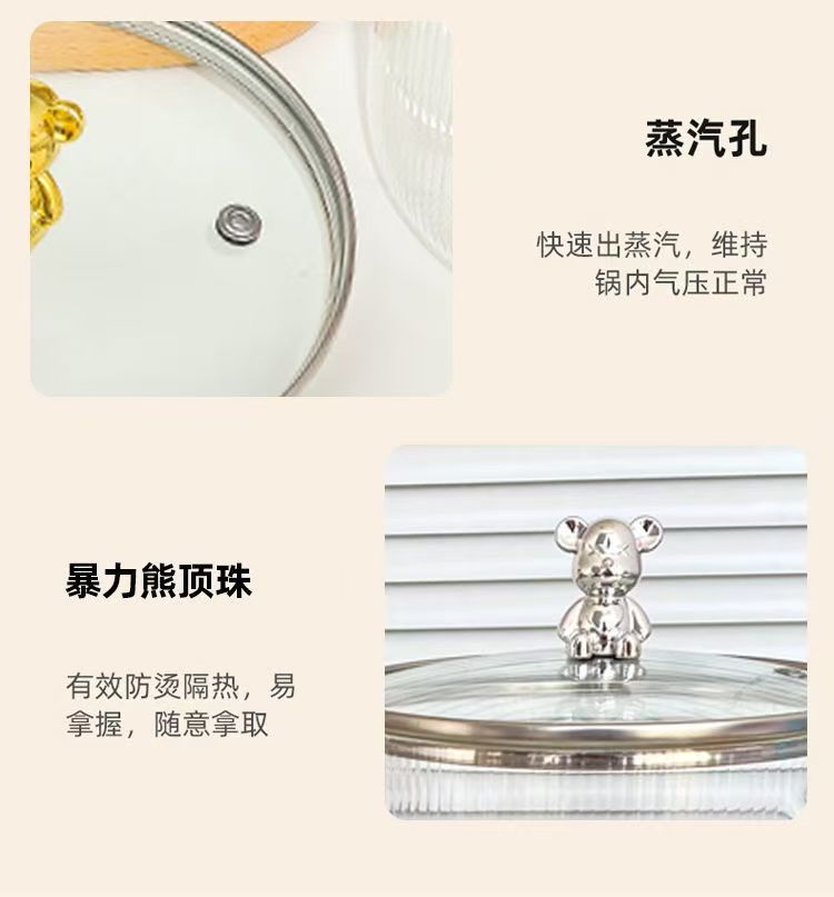 耐热高硼硅玻璃碗炖锅有盖泡面锅双耳碗家用炖汤煲克明火加热汤锅详情14