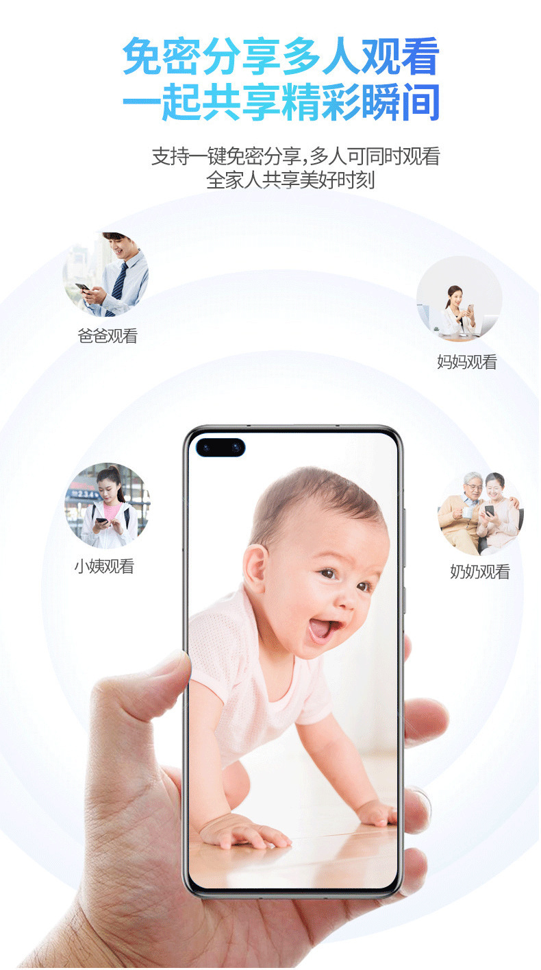 家用无线WiFi两个摄像头V380监控高清夜视语音对讲义乌网红摄像头SQ001-L详情14