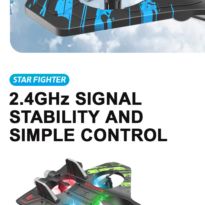 2.4G remote-controlled foam aircraft, gravity-sensing helicopter, roll stunt remote-controlled aircraft, long-range unmanned aerial vehicle pic 11
