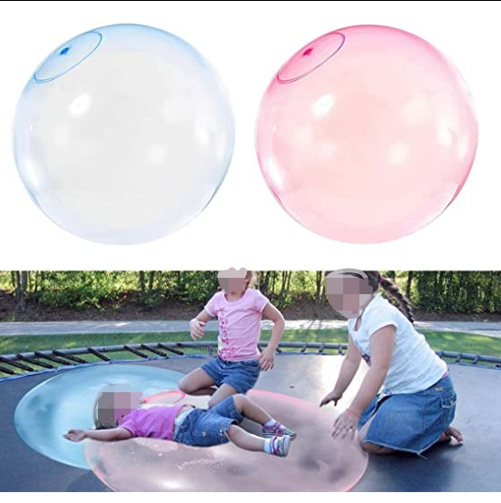 跨境专供bubble ball夏季注水透明泡泡球TPR吹气球儿童超大热销球详情3