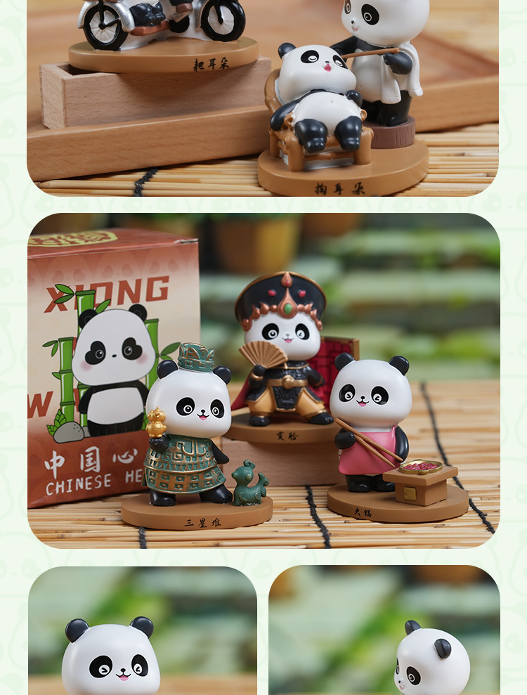 Panda jugador cute pending ming box serie mesa hide juego micro interactivo pending cambio de cara mano hot pot hacer regalo pic 7