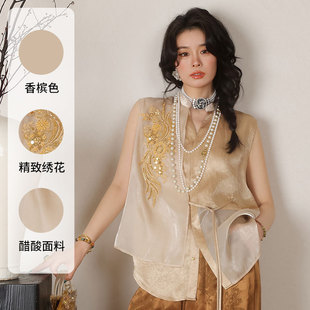 New Chinese-style summer white dress for women, long dress with texture, improved traditional Chinese style, cheongsam, lace and three-dimensional embroidery pic 3