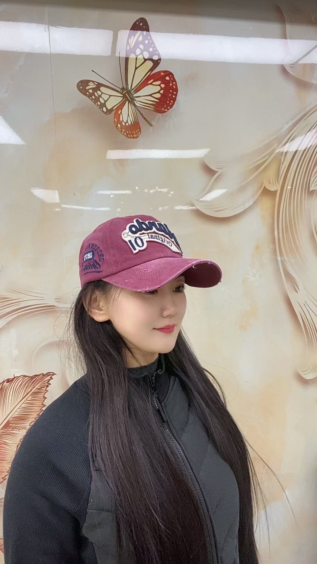 嘻哈棒球帽批发新款休闲百搭牛仔布做旧鸭舌帽字母刺绣现货棒球帽详情3