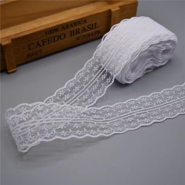 【40 Colors 】 Double-sided non-elastic lace trim, DIY clothing, curtains, sofa sewing, lace trim accessories, 4.5CM pic 1