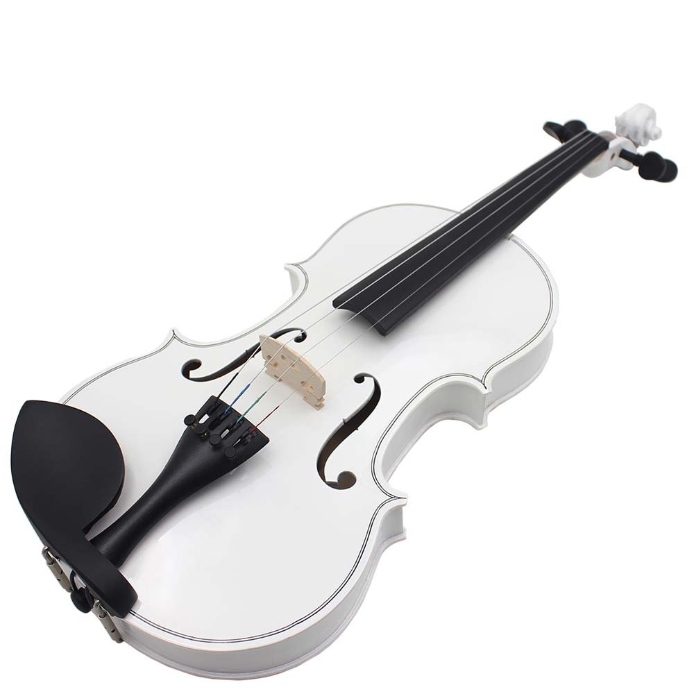 Cross-border violin set: White violin, adult beginner violin practice 4/4 basswood violin pic 5