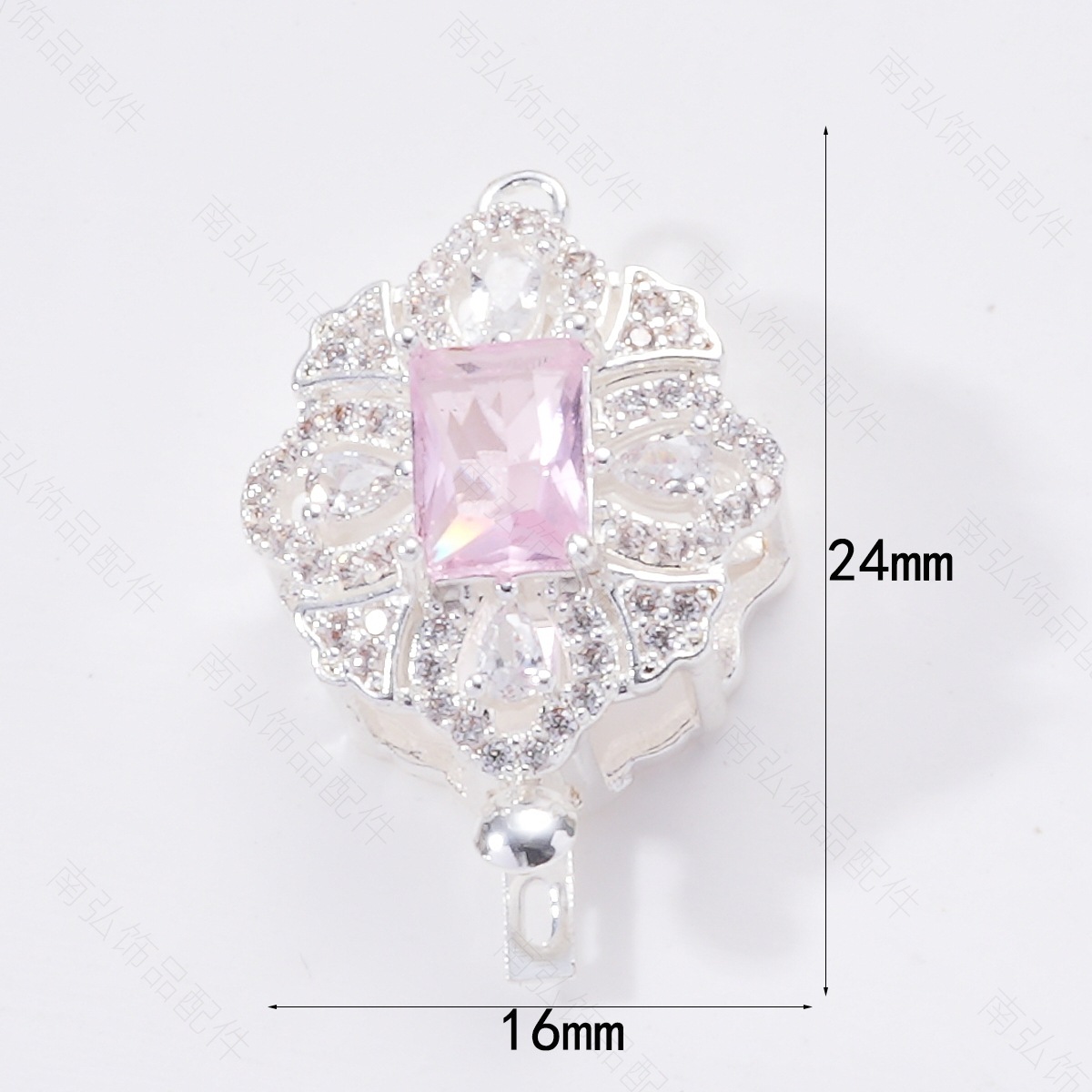 Light luxury, high color retention, micro-inlaid zircon ingot clasp, diy pearl style sweater bracelet necklace, end clasp, stick clasp pic 13