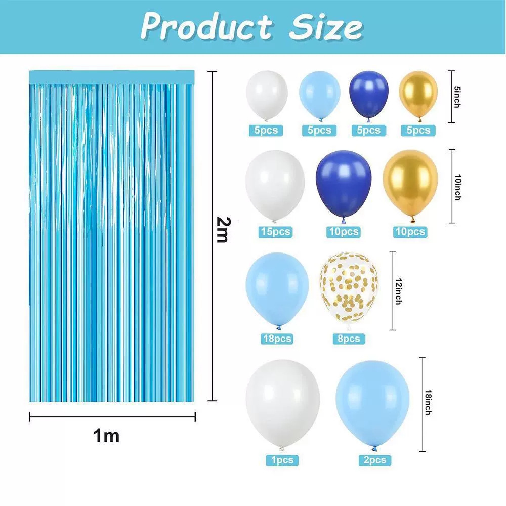 Cross-border rain curtain balloon set, multi-style birthday party, wedding decoration and arrangement, customized balloon set pic 14