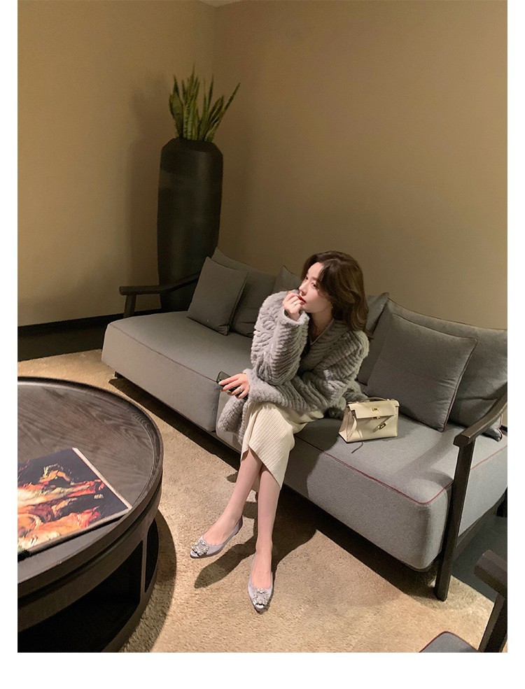 【现货】一件代发mbpor尖头平底鞋女方扣单鞋雪花扣水钻婚鞋详情11