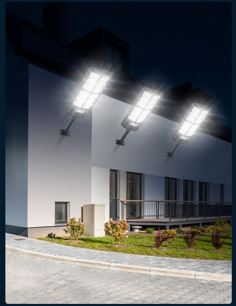 Solar integrated street lamps, high-power light-controlled radar sensor outdoor garden lamps, household environmentally friendly and energy-saving solar lamps pic 14