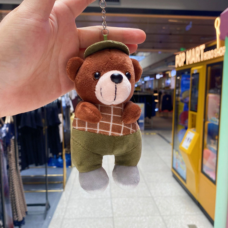 Wow, super cute workwear bear figurines, small dolls, pendants, bags, decorations, festival gifts, and fine claw machine dolls pic 12