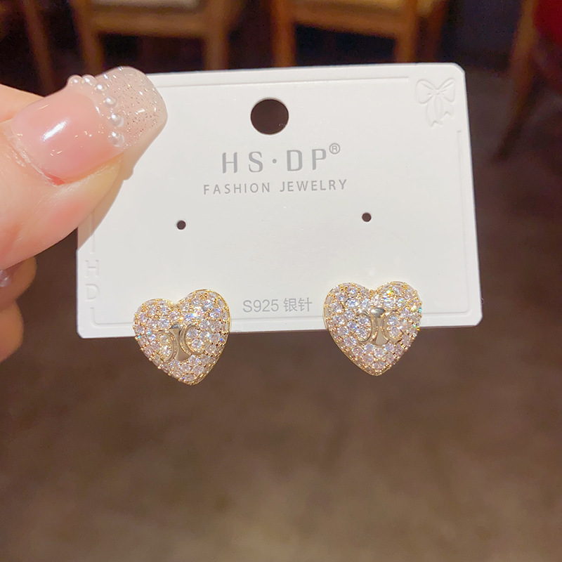 简约经典耳钉推荐100款百搭时尚925银针耳环锆石珍珠几何耳饰批发详情23