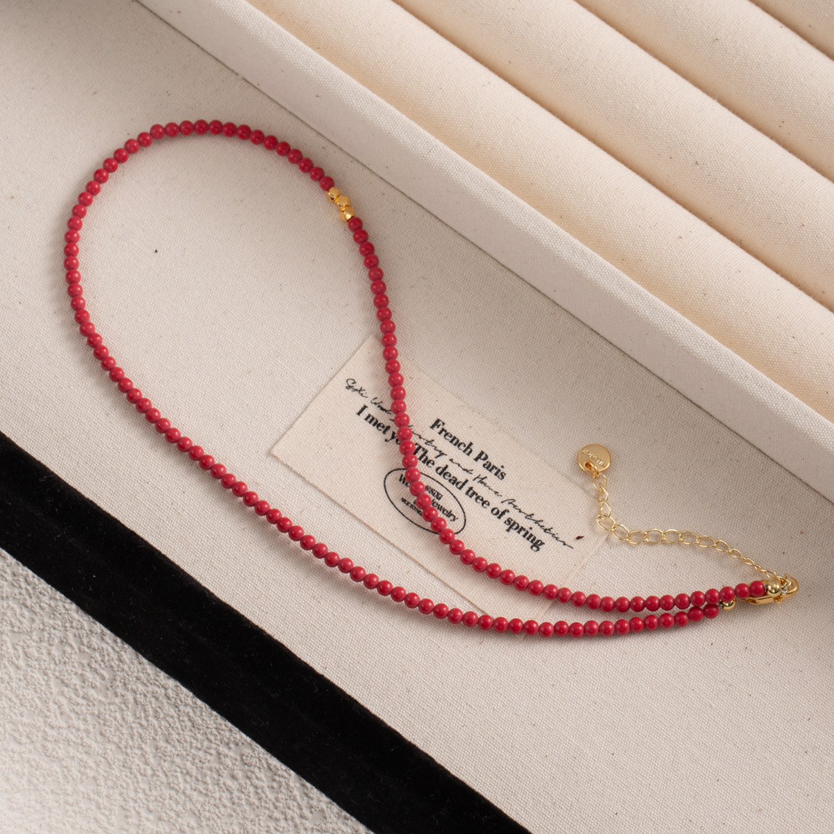 High-end colored beaded necklace for women, light luxury and niche spring and summer dopamine freshwater pearl collarbone chain necklace wholesale pic 47