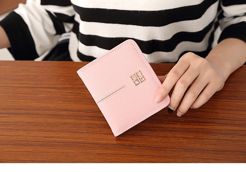 女款零钱包欧美小钱包女士短款薄款两折女式钱夹简约韩版详情6