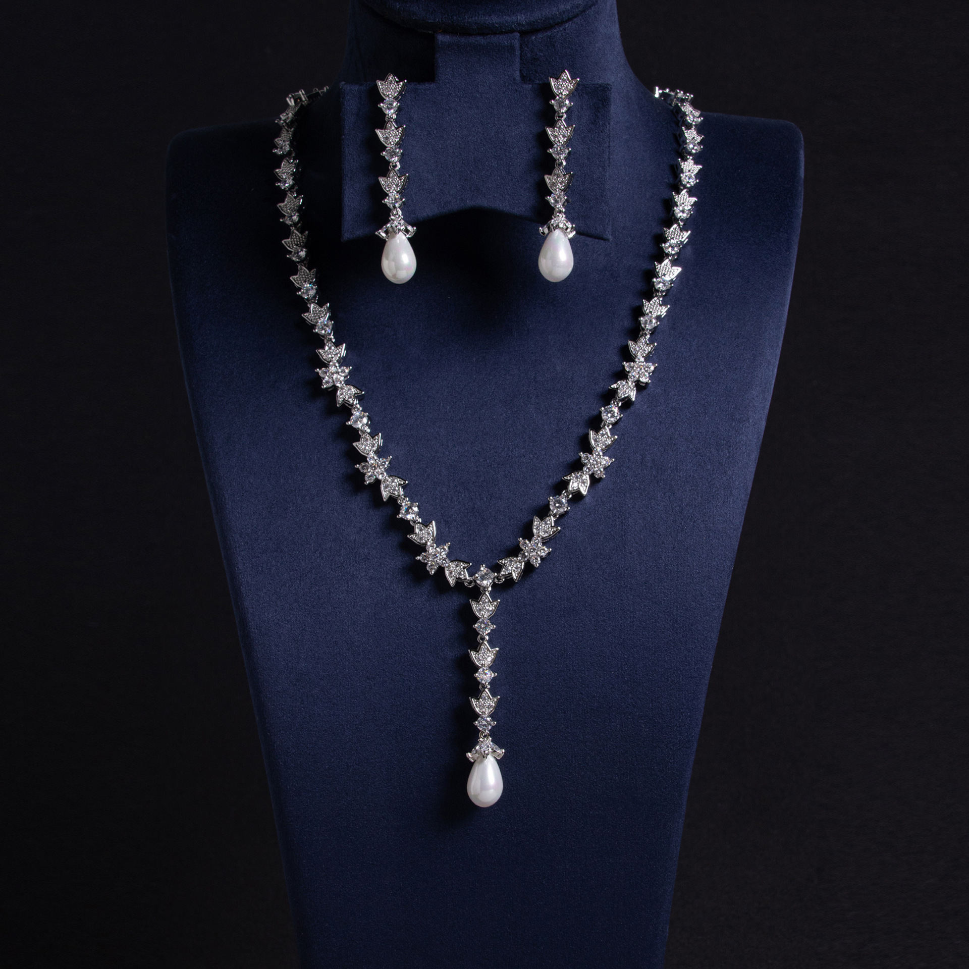 高级感轻奢珍珠锁骨链抖音代发爆款潮项链女义乌源头工厂一件代发详情9