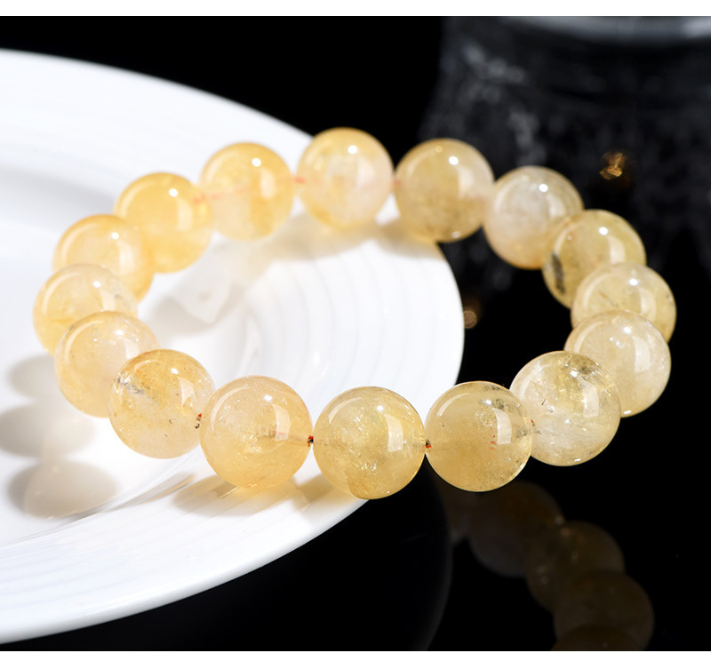 Jiuya Crystal Natural Yellow Asai Bracelet, Asai Stele Yellow Crystal, Asai Rainbow Crystal Bracelet wholesale pic 24