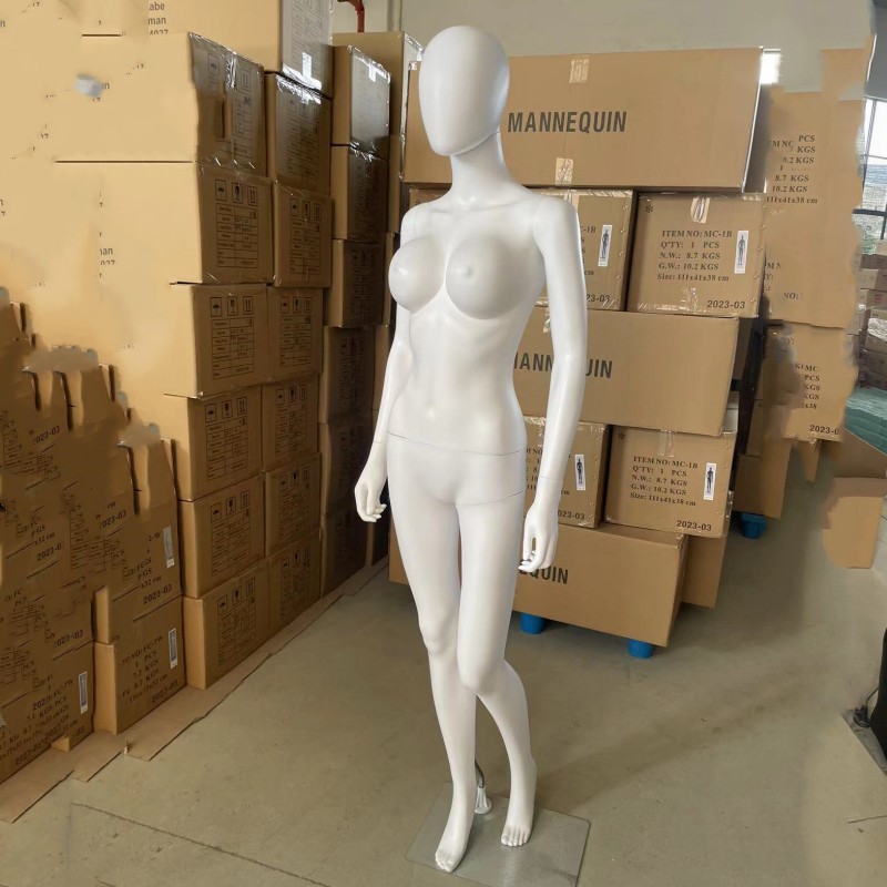 塑料模特白色人体模特女全身模特服装模特道具假人模特橱窗展示架详情14