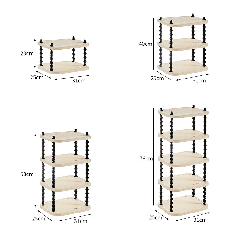 Medieval cream-style shoe rack, indoor household, simple shoe cabinet at the door, multi-storey small shoe storage rack for dormitories pic 2