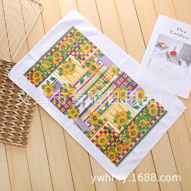 【 Chi Jia 】 Printed microfiber tea towels, rags, digital printed enlarged and thickened towels, dishcloths for kitchen use pic 4