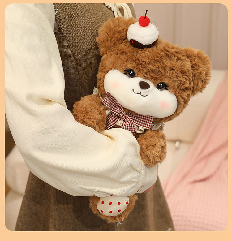 Lolita cake, bear rabbit, blush, cherry doll, cake figurine, birthday gift, decorative items, bow wholesale pic 10