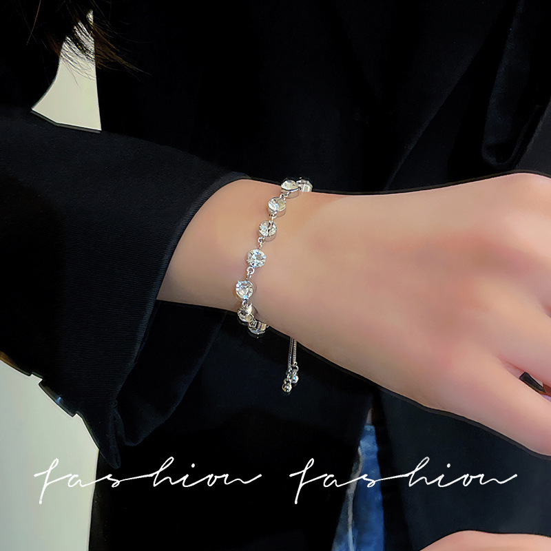 彩色多巴胺锆石手镯女设计感麻花扭结精致手链满钻双层叠戴手饰潮详情42