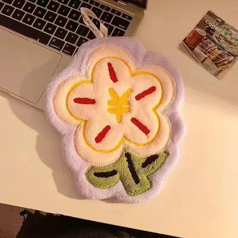 挂式擦手巾网红有钱花擦手巾厨房卫生间速干儿童吸水珊瑚绒挂巾详情6