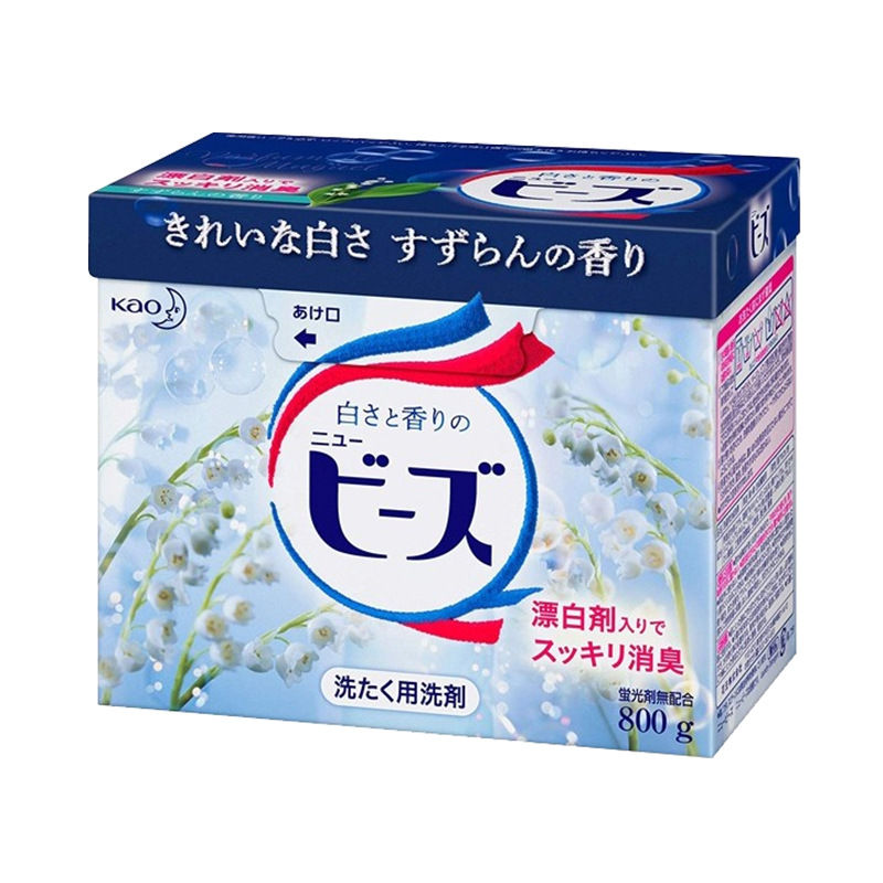Japanese imported Kao Lily of the Valley laundry detergent with fabric softener for stain and dirt removal, machine wash, hand wash lily of the valley fragrance 800g pic 5