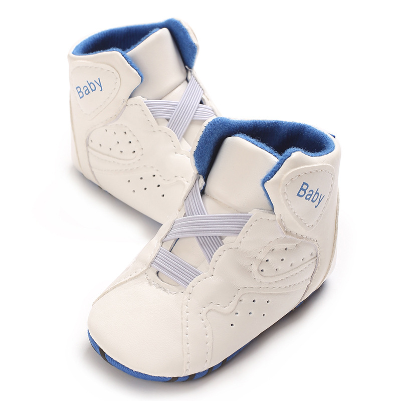 高帮婴儿鞋春秋0-1岁宝宝PU软底婴幼儿运动鞋详情6