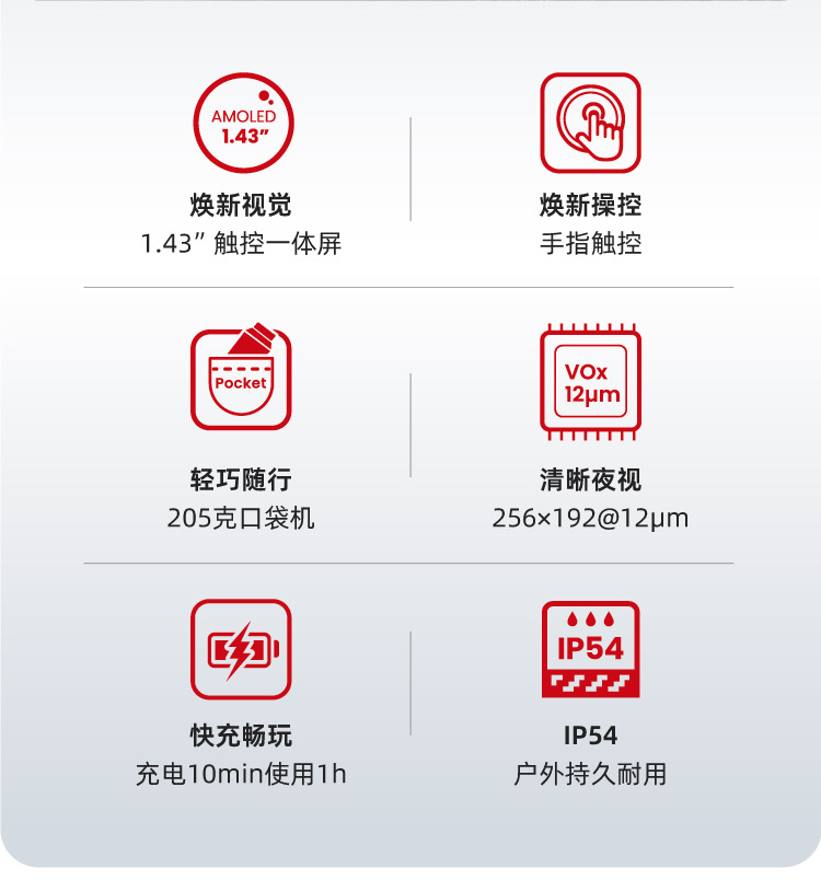 The Gaode Smart Sensing TE211M Raider Infrared Thermal Imaging outdoor handheld thermal imager is a mini integrated search and aiming device pic 2