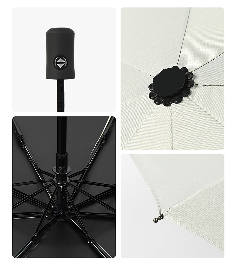 全自动雨伞男女折叠大号商务晴雨两用遮阳防晒太阳伞定制logo批发详情12