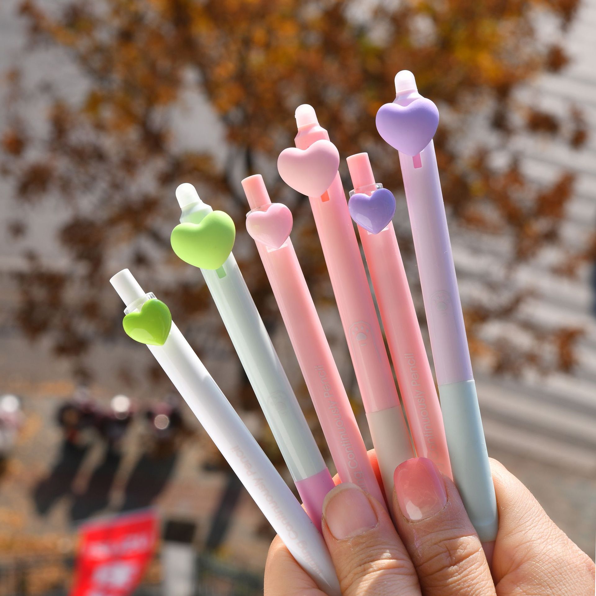 The Chenxi Love Press Set features an erasable gel pen and an eternal pencil with a blue core, ensuring smooth and fluid writing for students pic 17