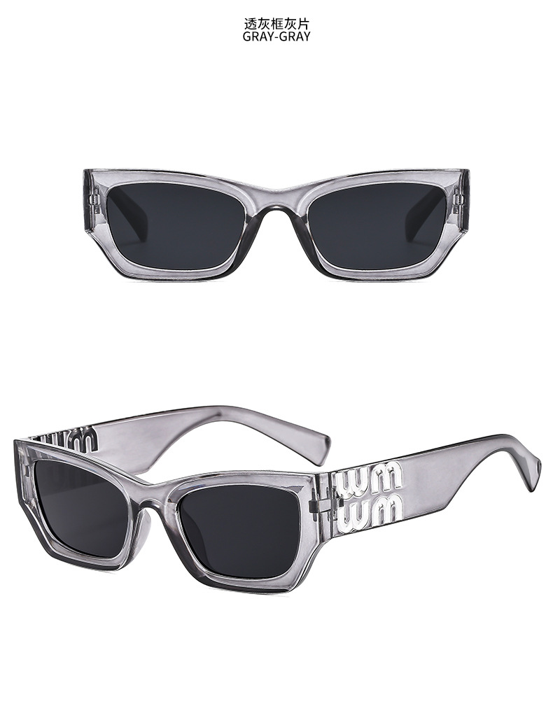 韩版高档猫眼谬家字母墨镜辣妹欧美风高级感复古太阳镜女百搭眼镜详情10