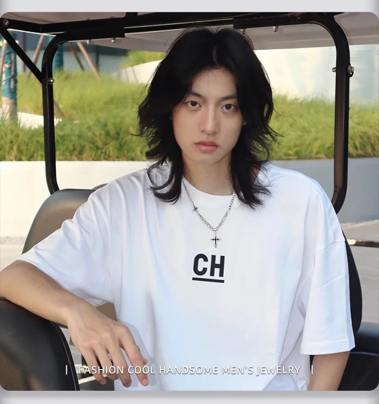 十字架吊坠男士项链潮牌百搭男款潮流男生嘻哈小众高级感链子配饰详情3