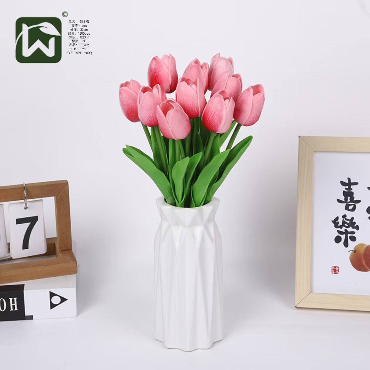 Factory direct sales of PU tulips with a touch of glue, calla lilies, artificial flowers, single stems wholesale, home living room and bedroom artificial flowers pic 16