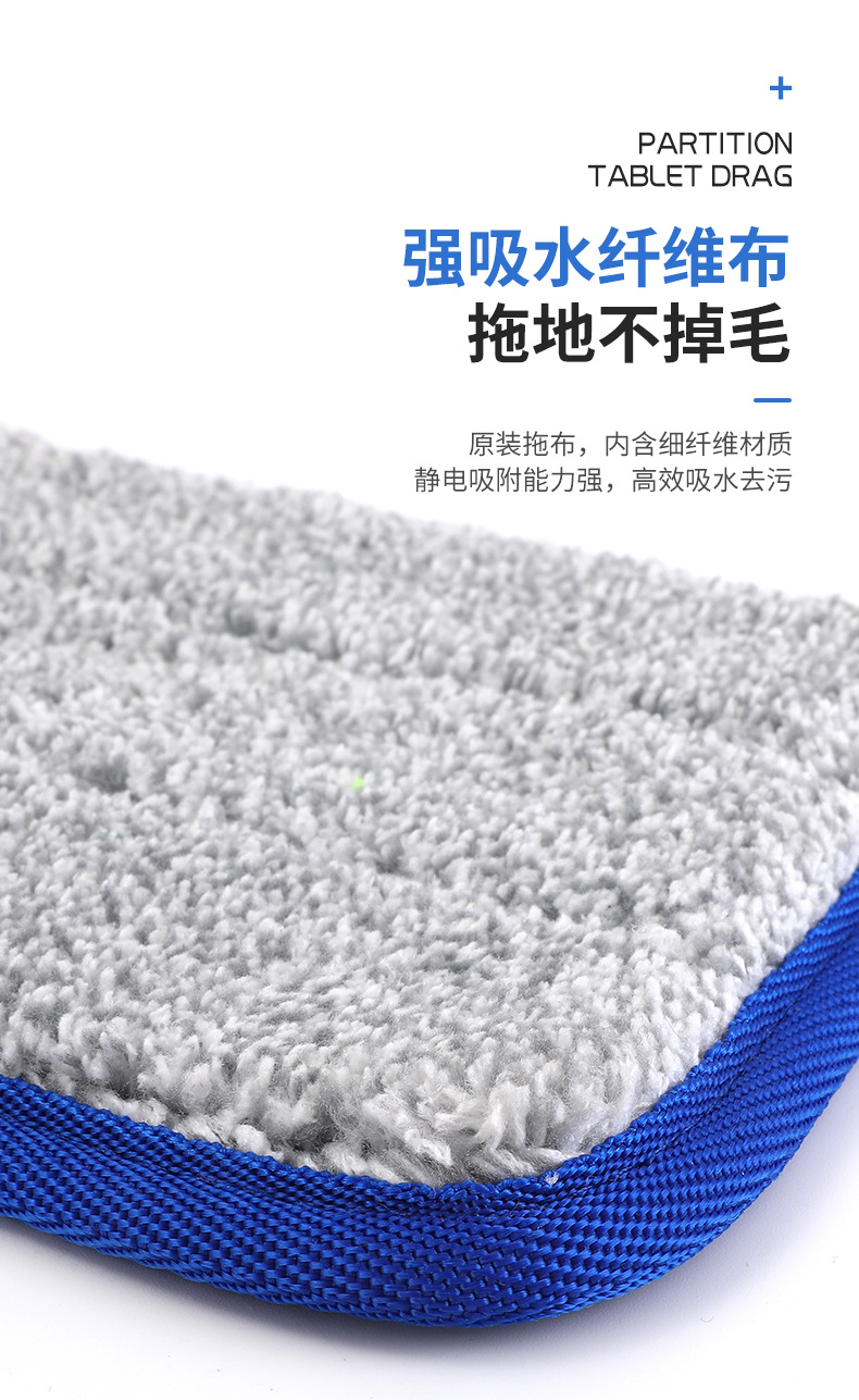 分区医用拖把专用替换布拖布头加厚毛巾尘推全棉布套式地拖头详情5