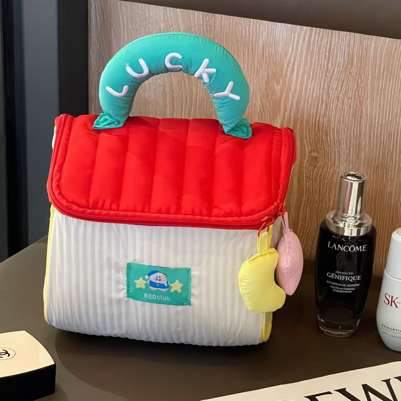 小房子化妆包可爱大容量高颜值手提便携防水旅行收纳包加厚洗漱包详情4