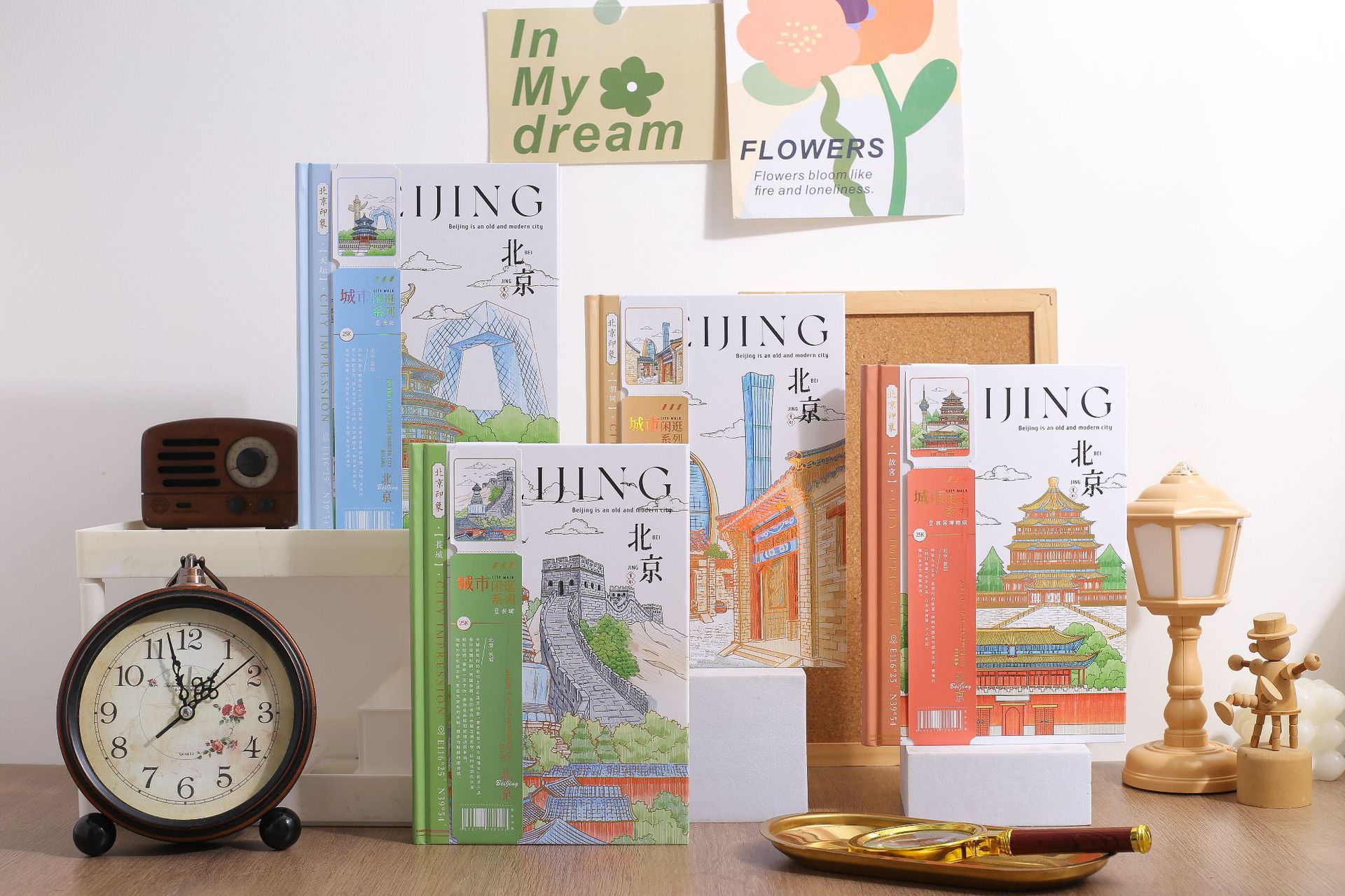 Jingu Stationery 25K City Stroll - Beijing Round-back Hardcover Notebooks, Handbooks, Student Notebooks pic 6