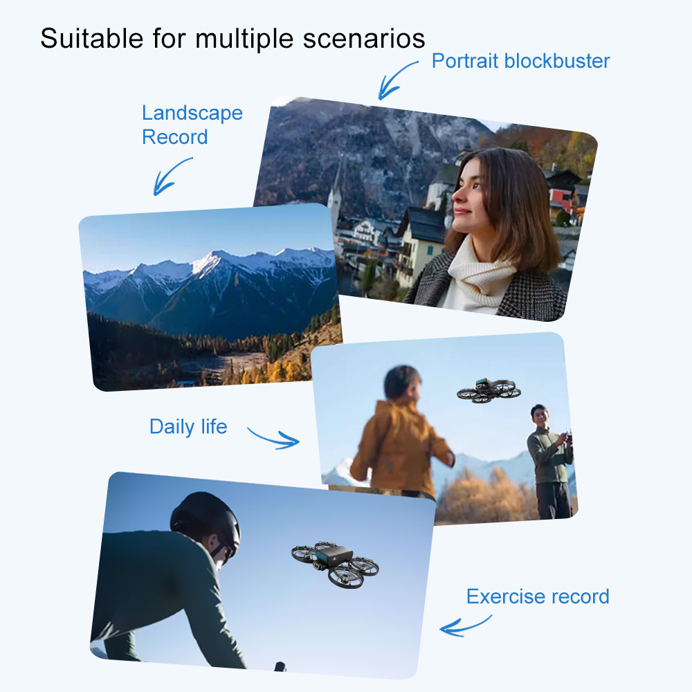 Cross-border M8 brushless drone with screen control, aerial photography, folding aircraft, optical flow dual camera remote control aircraft pic 42
