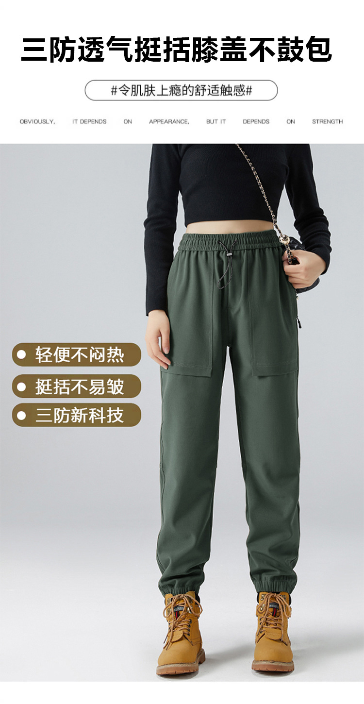 鸟家平替冲锋裤女户外春秋冬季运动休闲防风防水软壳加绒登山裤男详情17