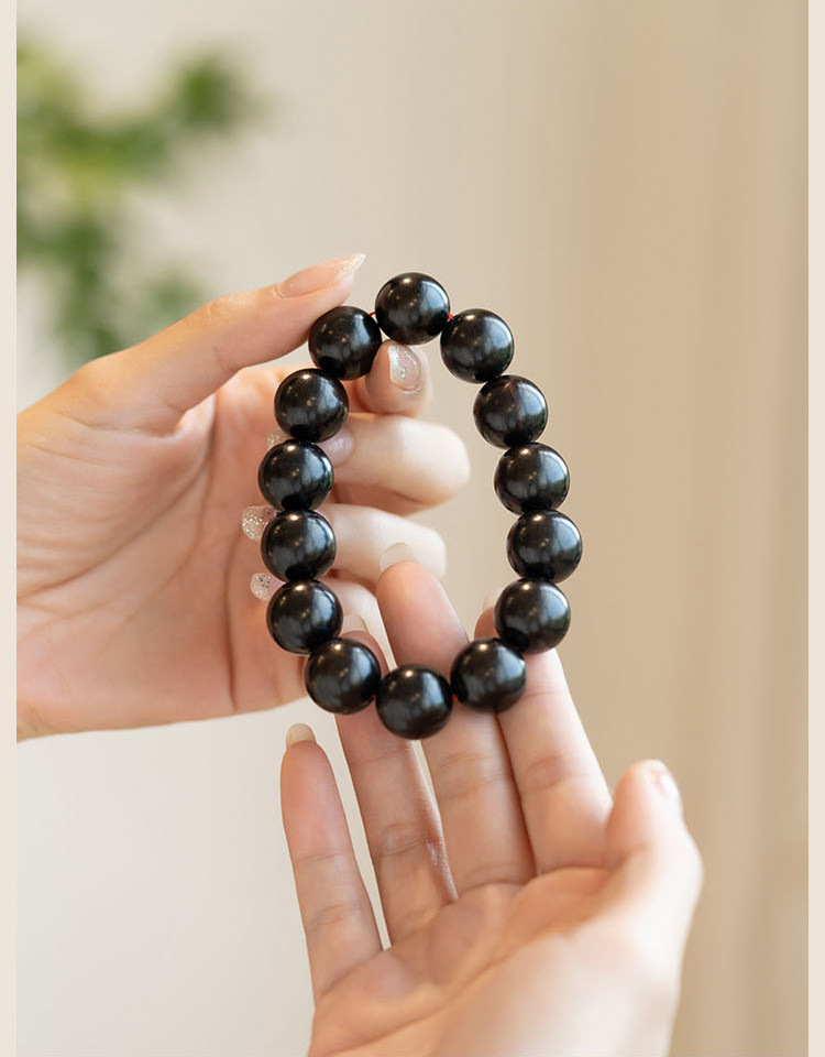 A complete set of genuine natural sandalwood wooden water-resistant Buddhist prayer beads bracelet for both men and women pic 7