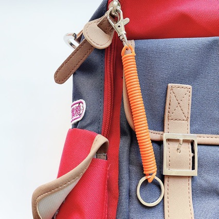 糖果色弹簧绳拉伸弹力绳子卡套挽手挂绳挂钥匙挂书包绑带门禁防丢详情5