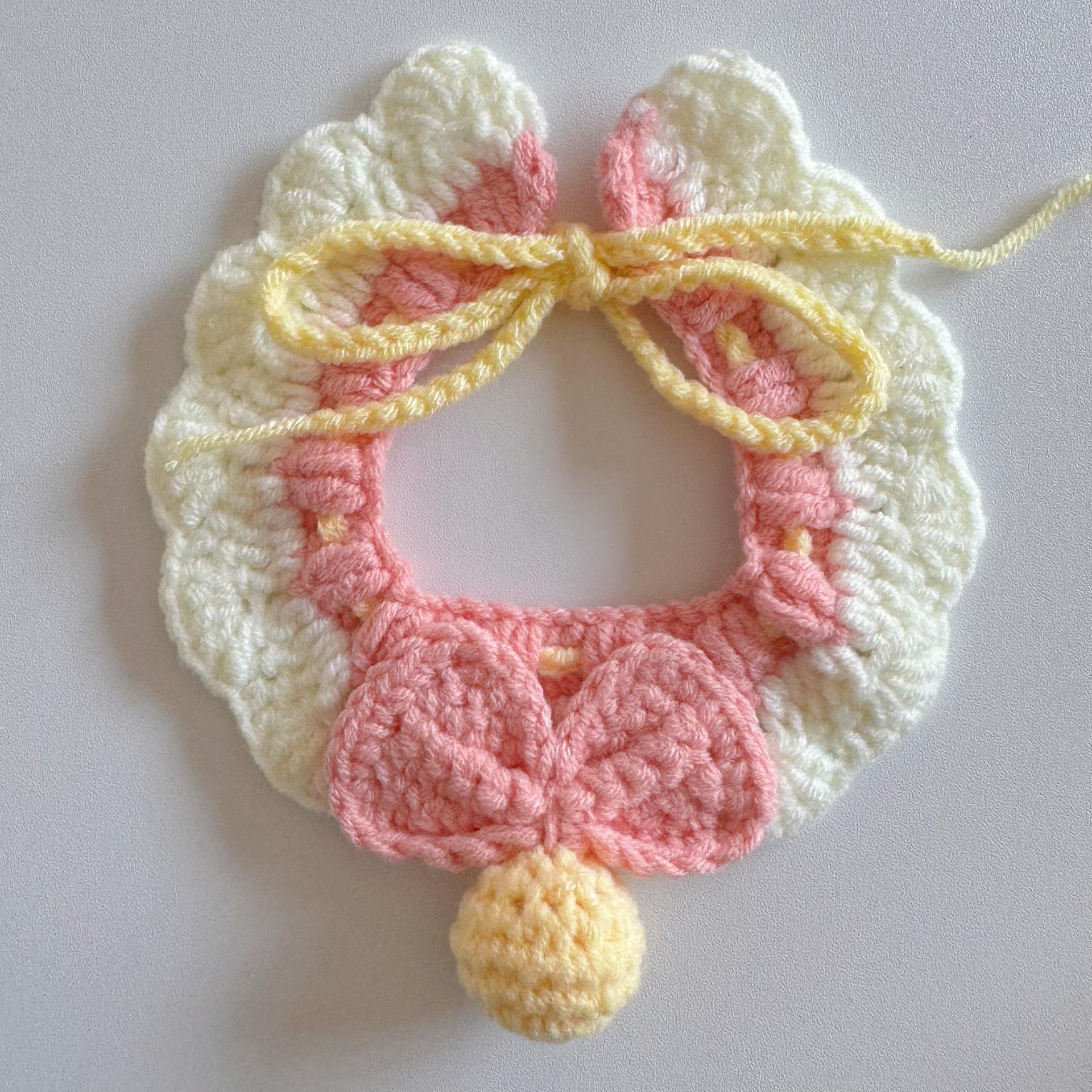 Pet hand-woven necklaces, cute cat knitted necklaces, kitten neck rings, small dog neck decorations pic 40