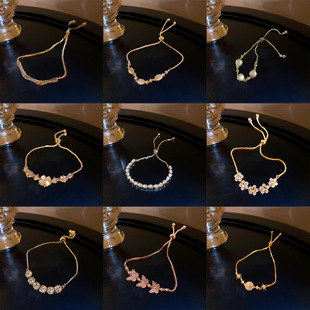 韩国百搭珍珠手链女ins风小众高级感钛钢手镯情侣手链手饰品批发详情27