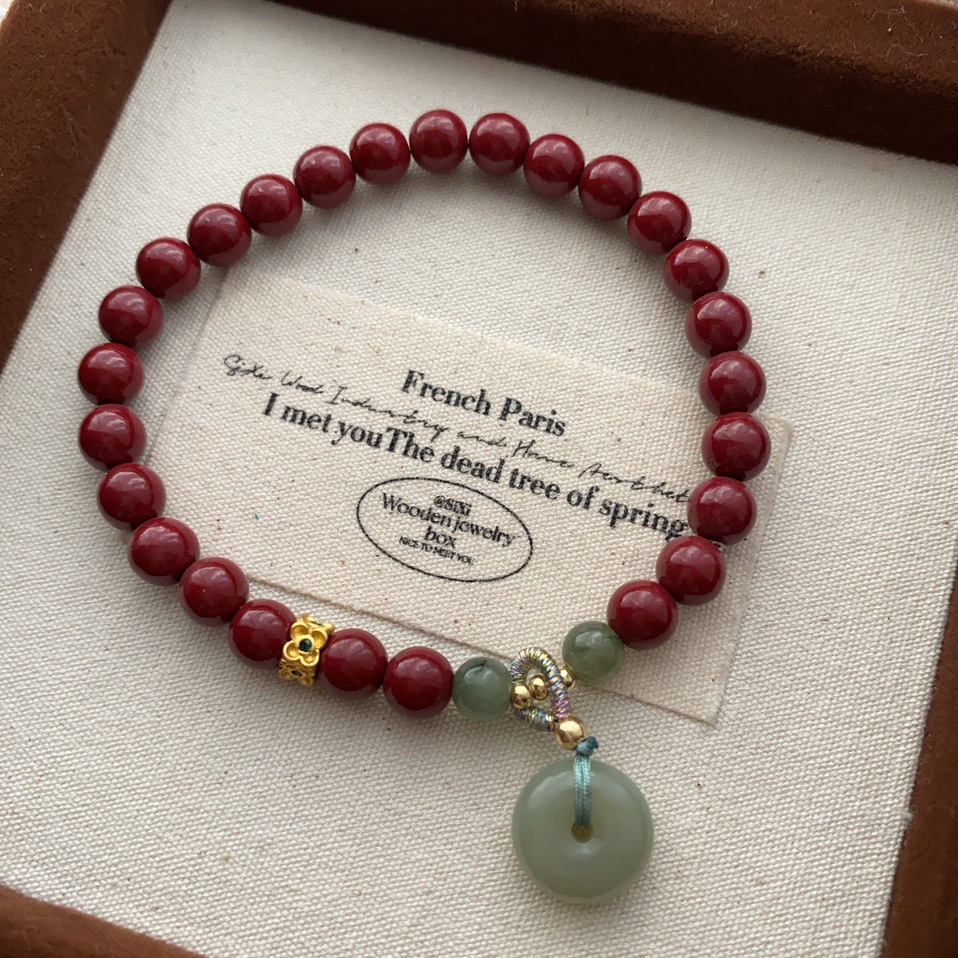 南红玛瑙手串小众设计手链玄学葫芦平安扣国风优雅气质女款手圈详情27