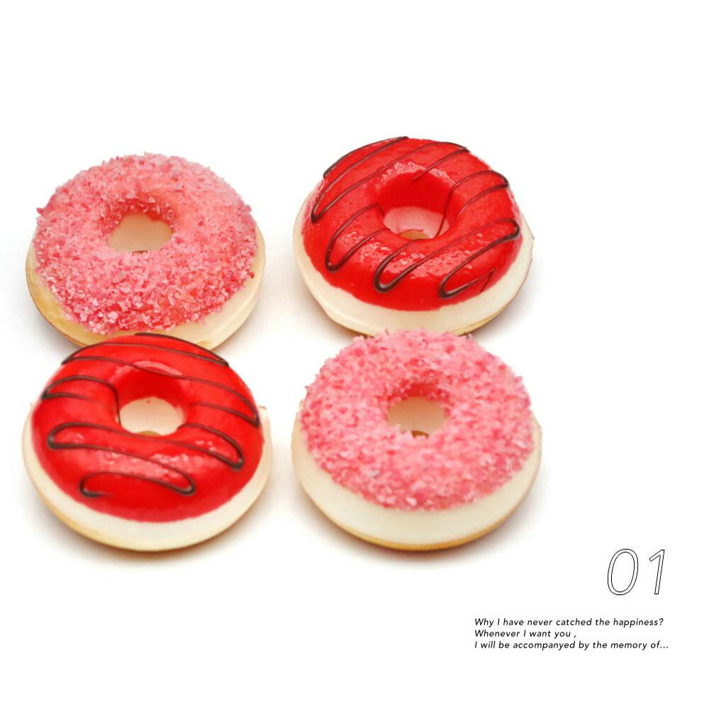 Small doughnut model fridge magnets, creative home decorations, soft and elastic, pinchable, novel supply, commercial doughnut machines, waffle ovens, food and beverage processing equipment pic 9