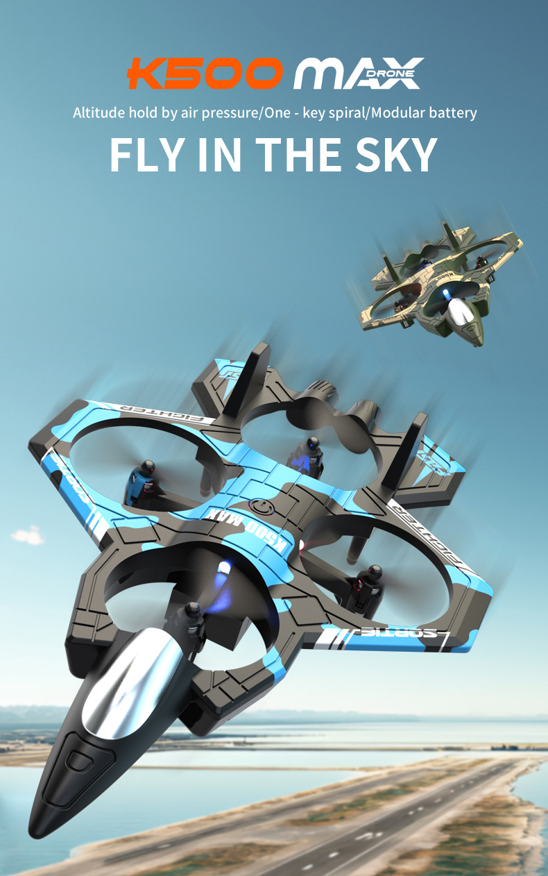 ABS plastic remote-controlled aircraft, remote-controlled fighter jets, high-quality quadcopters, foam drones pic 2