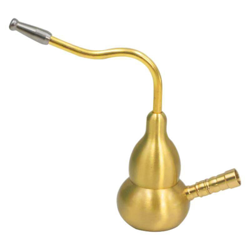 黄铜葫芦水烟壶烟嘴烟袋烟具烟锅四用型带滤芯男士金属水烟斗插烟详情9