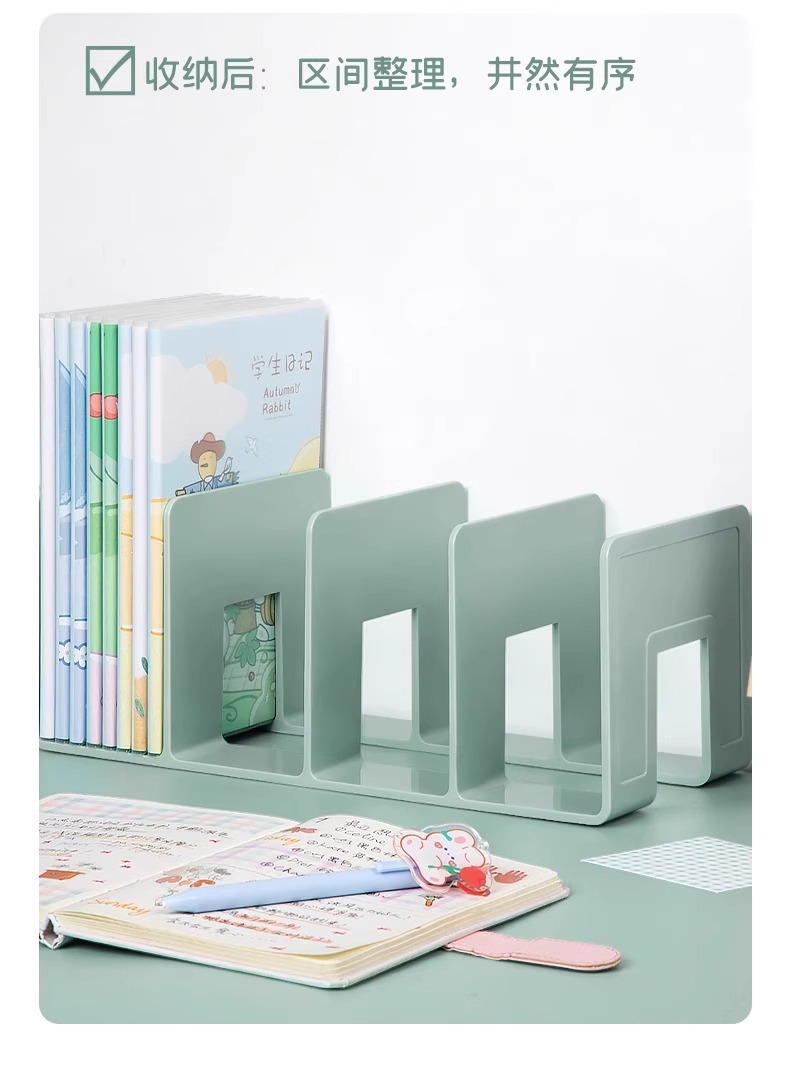 Desktop simple bookshelf, student desk, book storage rack, multi-layered office document storage rack pic 9